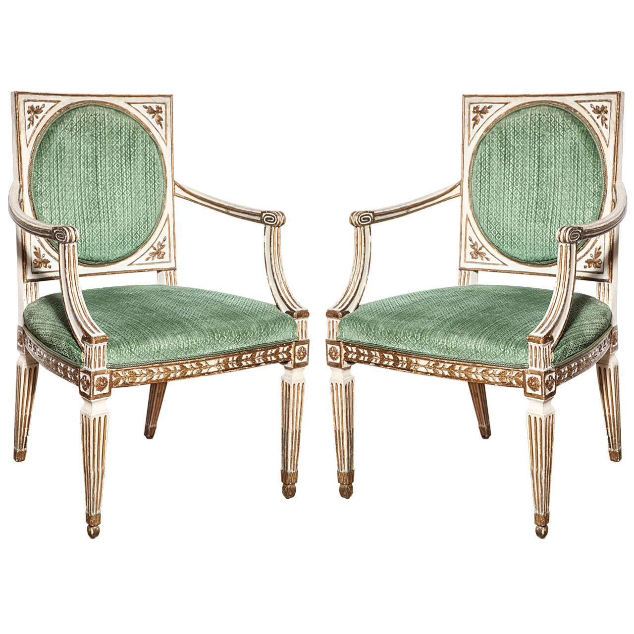 Pair of Late 18th Century Italian Armchairs