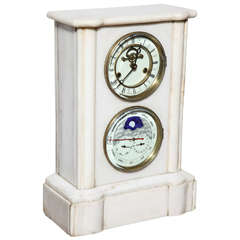 19th Century French Marble Calendar and Moon Phase Clock 8