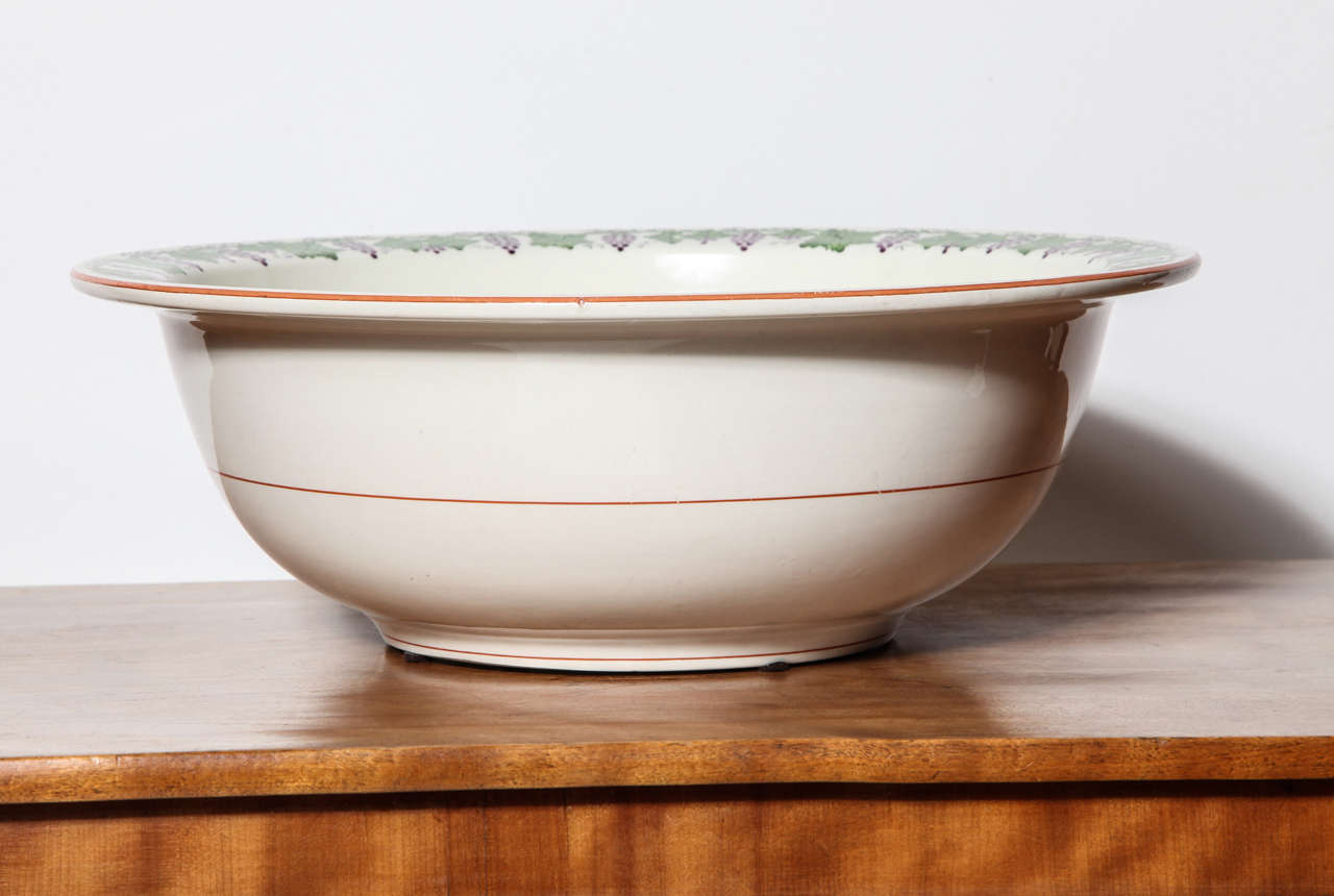 19th Century Creamware Bowl For Sale 2