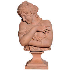 Terra Cotta Figure of a Maiden Ex Collection of Andy Warhol Terra Cotta Figure of a Maiden Ex Collection of Andy Warhol