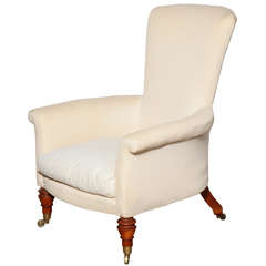 1920's English Upholstered Armchair