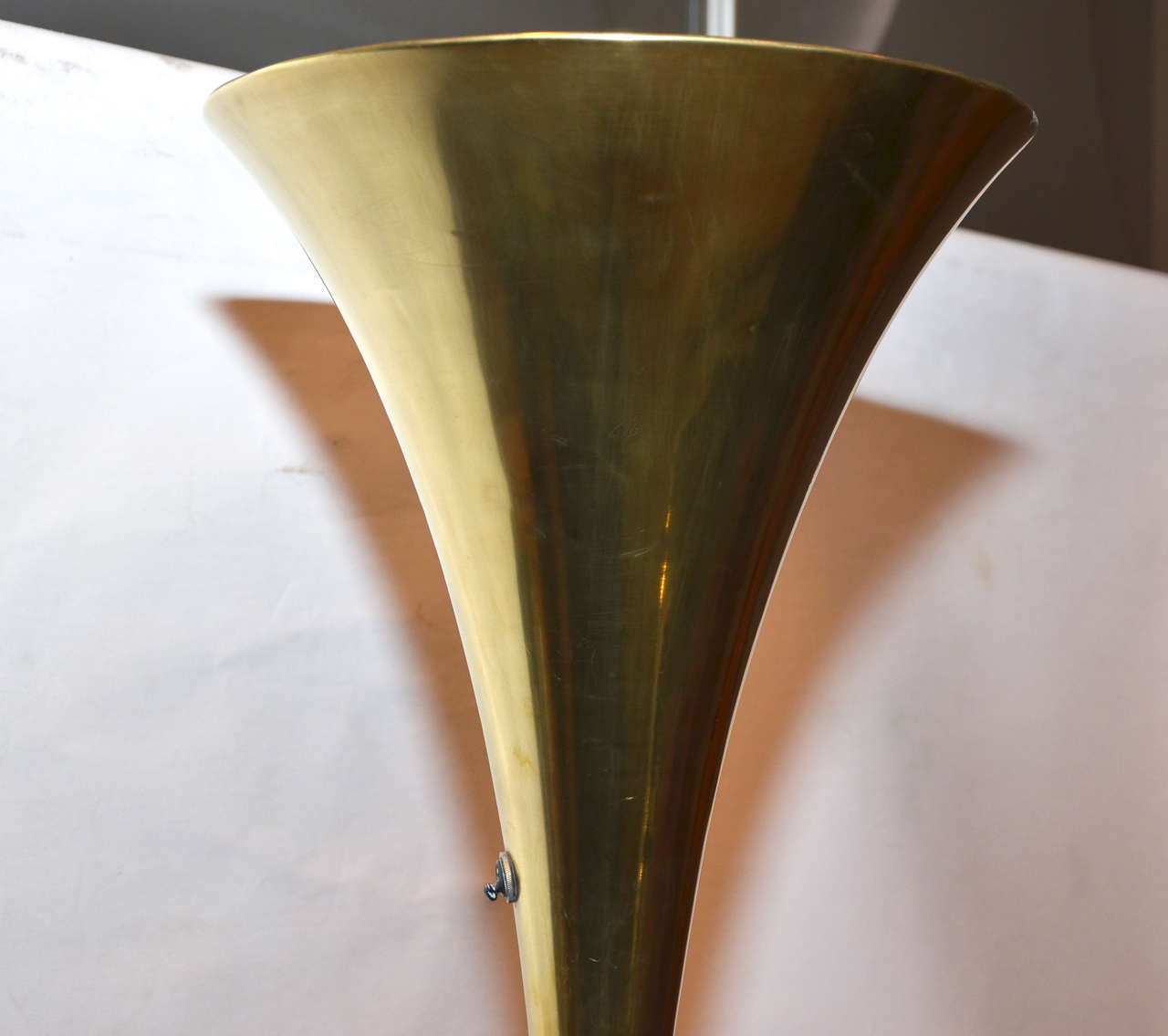 Italian Brass Floor Lamp Circa 1950 In Good Condition In Saint-Ouen, FR