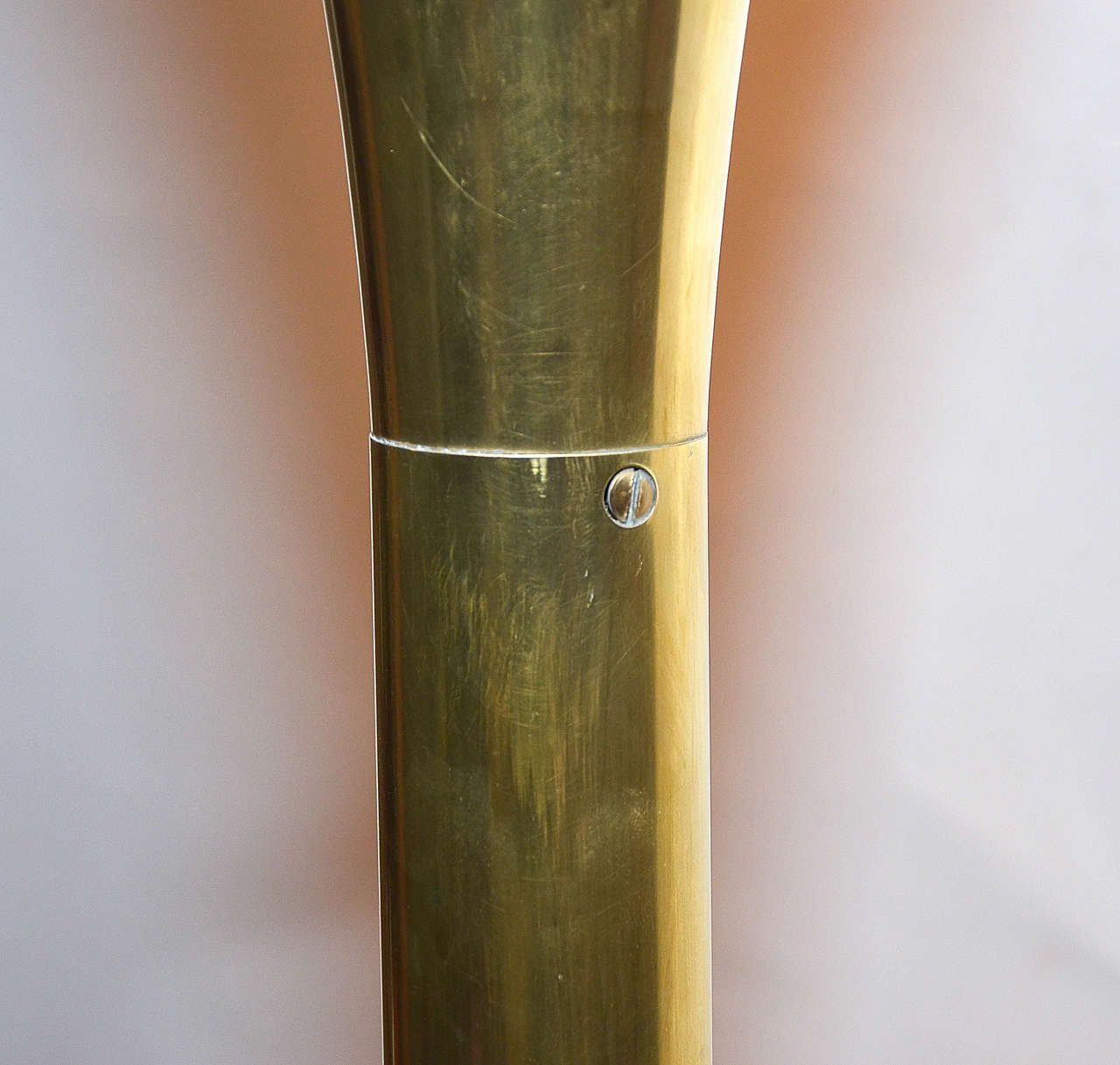 Italian Brass Floor Lamp Circa 1950 1