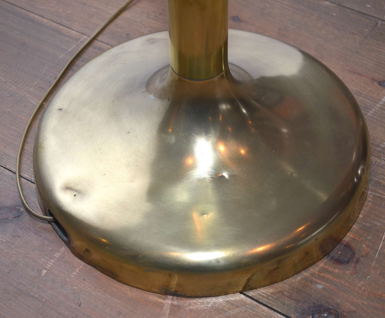 Italian Brass Floor Lamp Circa 1950 2