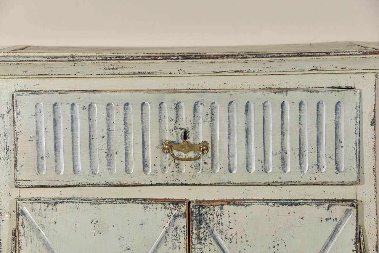 Hand-Painted Early 19th Century Trompe L’oeil Cabinet