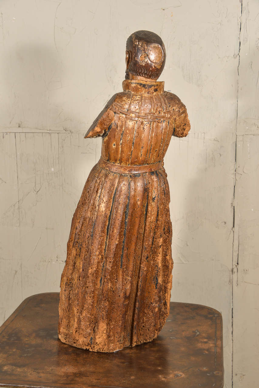 Late 18th Century Carved Italian Santo 1