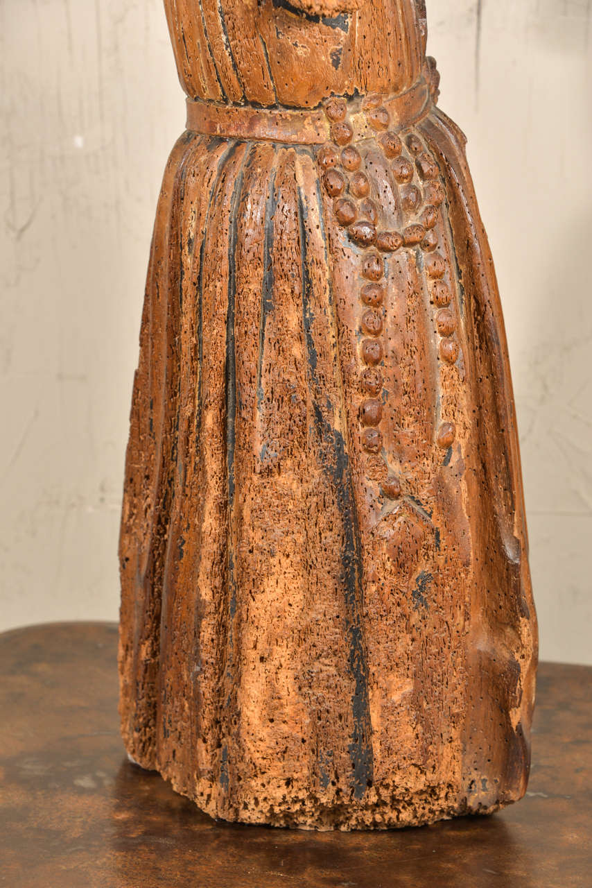 Late 18th Century Carved Italian Santo 3