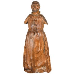Late 18th Century Carved Italian Santo