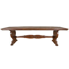 Antique Late 17th c. Walnut Italian Refectory Table