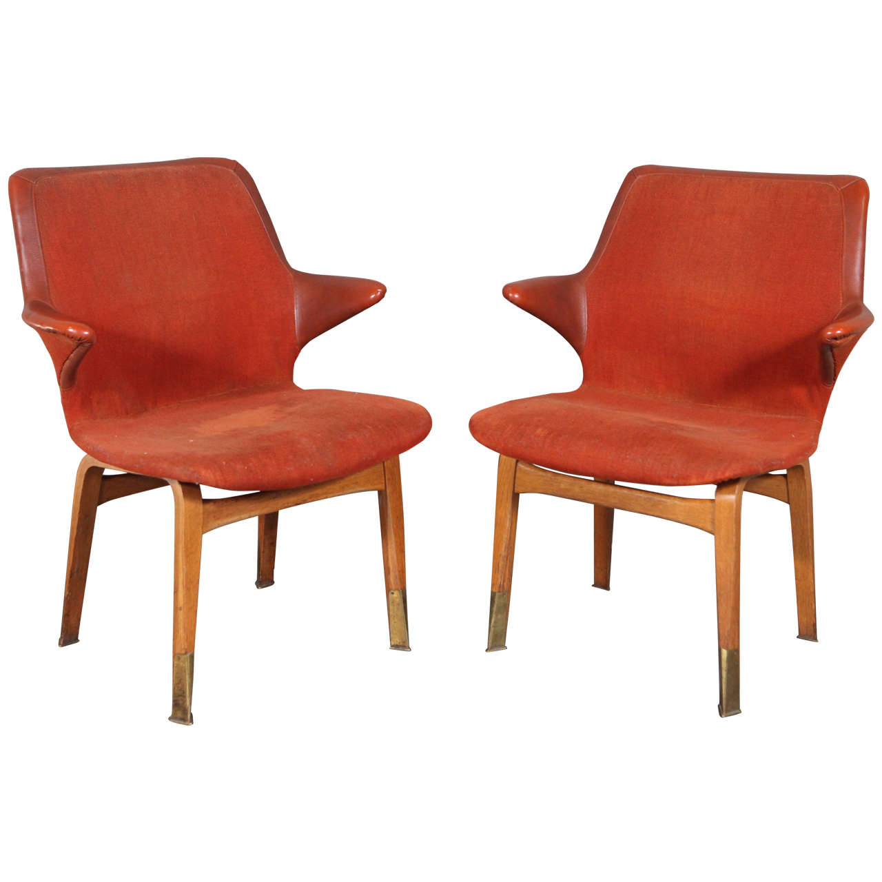 Pair of Ilmari Tapiovaara 'Lulu' Chairs For Sale