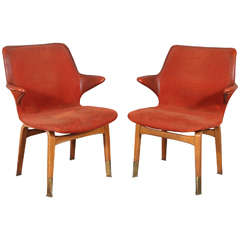 Pair of Ilmari Tapiovaara 'Lulu' Chairs 11