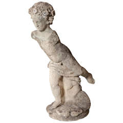 17th Century Continental Baroque Limestone Figure