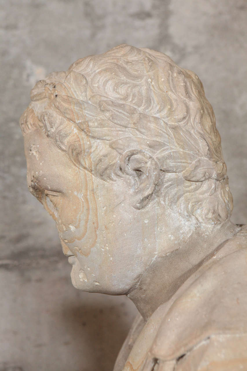 17th Century Busts of Caligula & Tiberius For Sale