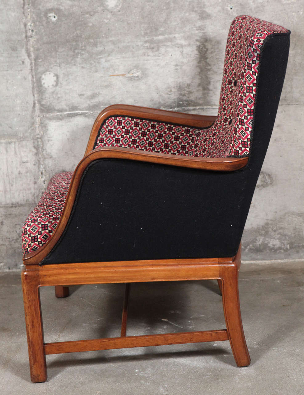 Frits Henningsen Sessel (Stoff) im Angebot