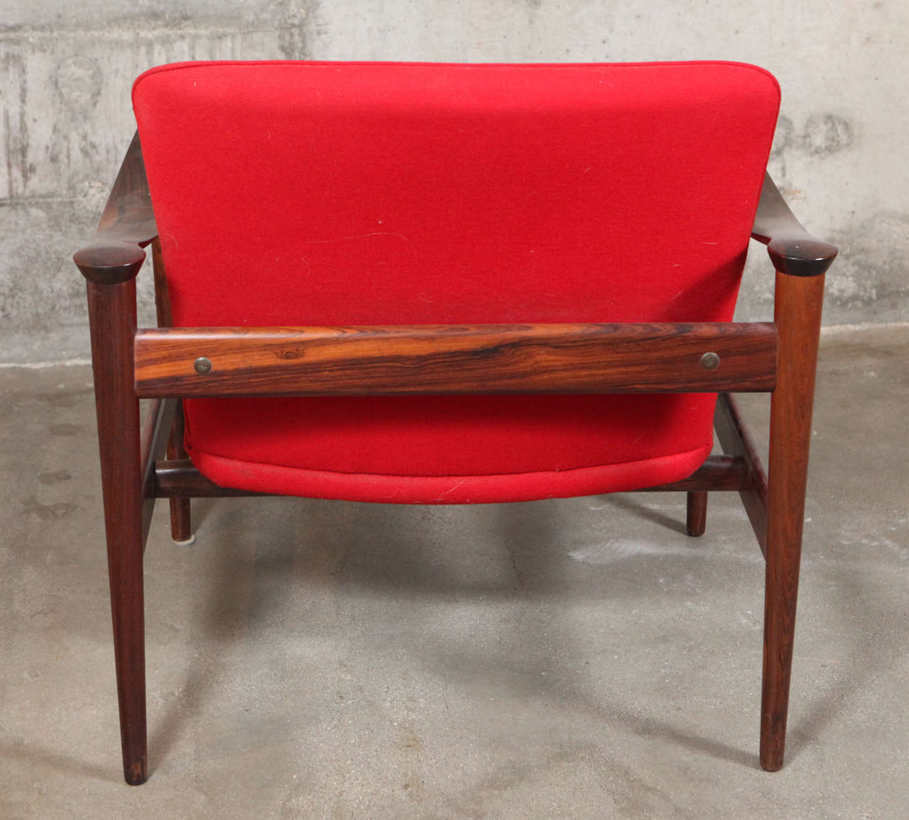 Fredrik A. Kayser Rosewood Easy Chair, Model 711 For Sale 1