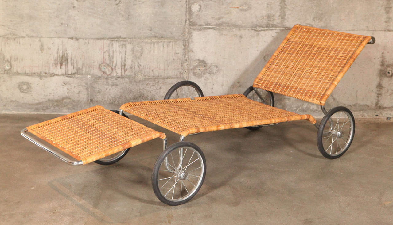 Marcel Breuer F 41 Lounge On Wheels, made in Germany by Tecta