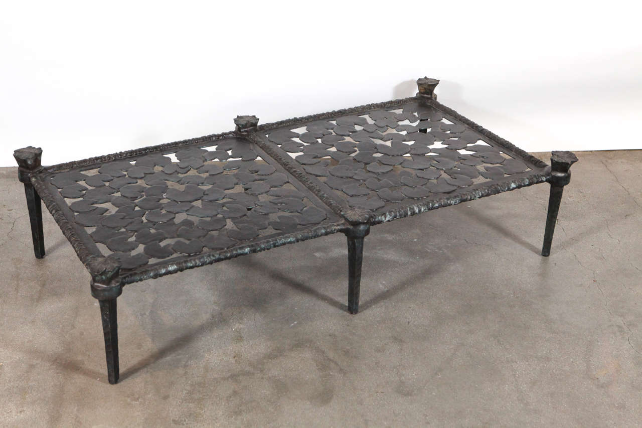Bronze Bench or Coffee Table, 20th Century In Good Condition In Los Angeles, CA