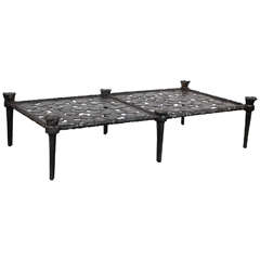 Bronze Bench or Coffee Table, 20th Century