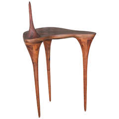 Michael Wilson Walnut Tripod Table