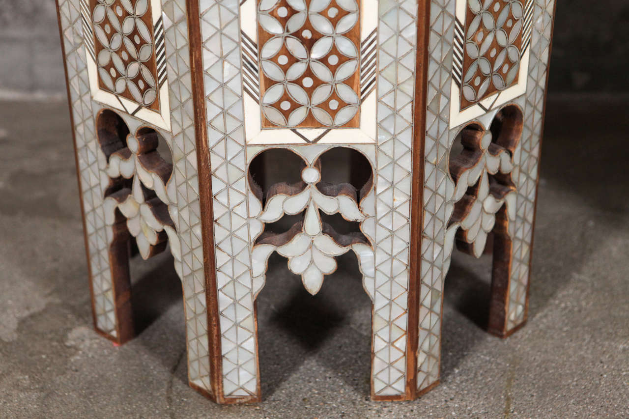 Pair of Mother of Pearl Stands 2