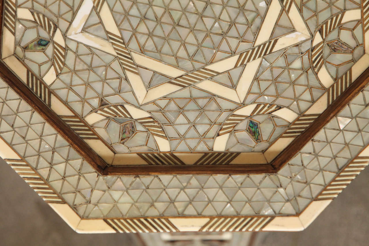 Pair of Mother of Pearl Stands at 1stDibs