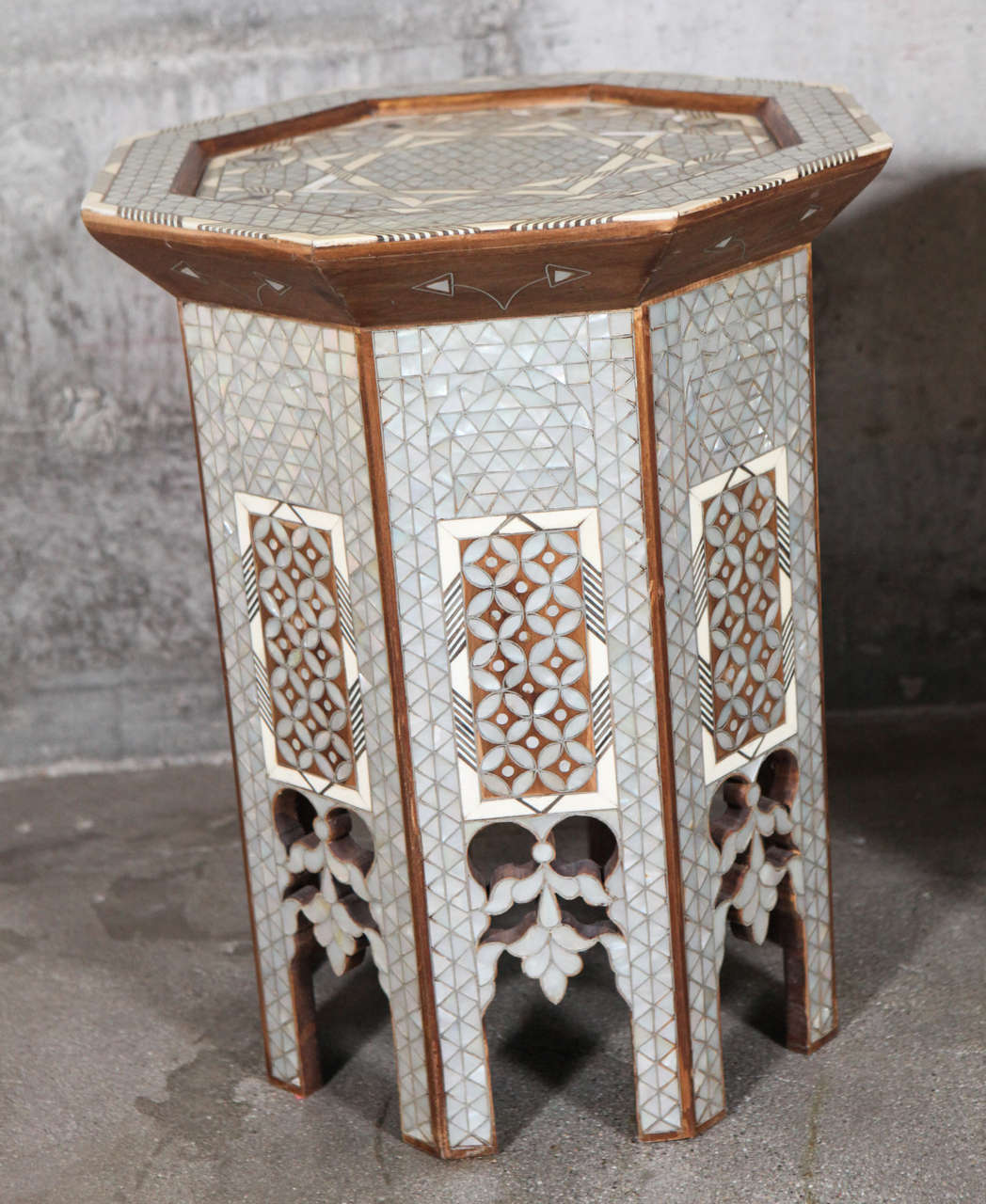 Pair of Mother of Pearl Stands at 1stDibs