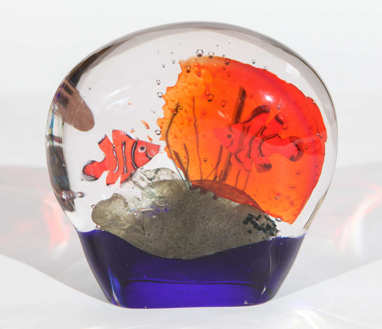 Large Murano Aquarium Paperweight For Sale at 1stdibs