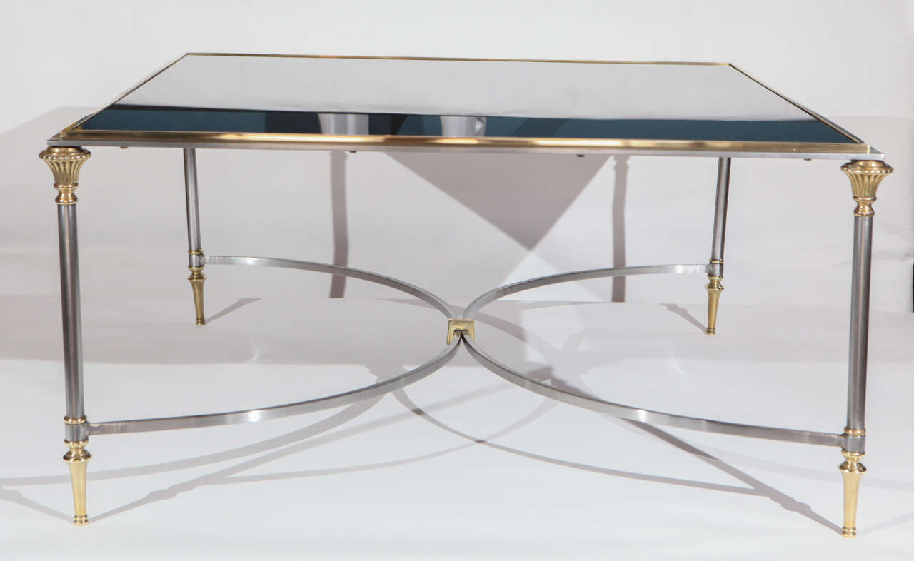 Italian Hollywood Regency Coffee Table in the Manner of Maison Jansen For Sale