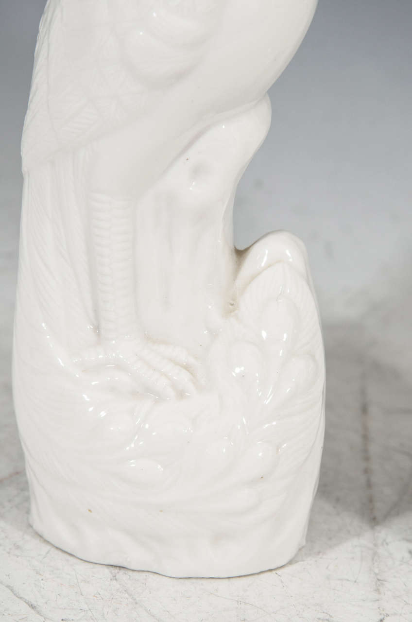 Hong Kong Blanc de Chine Decorative and Sculptural Pheasant or Phoenix Birds
