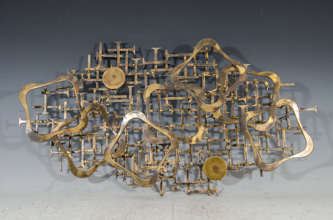 20th Century Abstract Wall Sculpture by J. Stillman