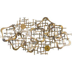 20th Century Abstract Wall Sculpture by J. Stillman