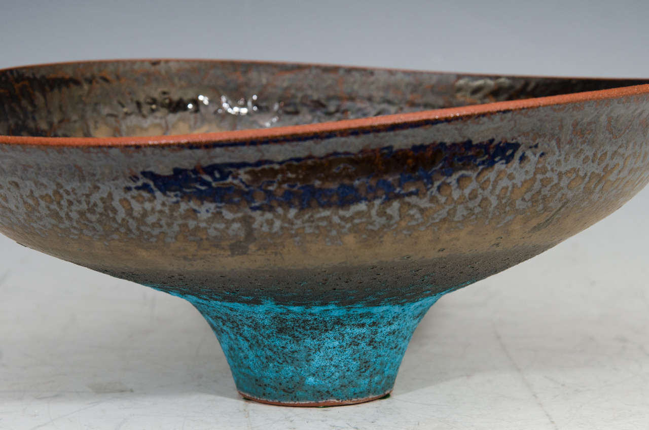 Monumental Studio Pottery Bowl by American Artist Jeremy Briddell In Good Condition In New York, NY