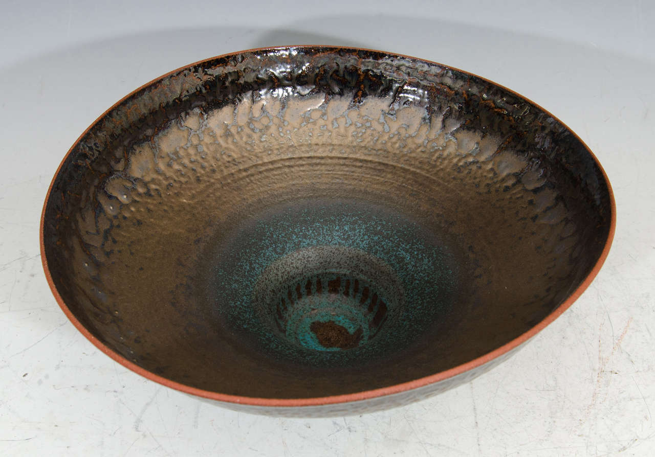 Contemporary Monumental Studio Pottery Bowl by American Artist Jeremy Briddell