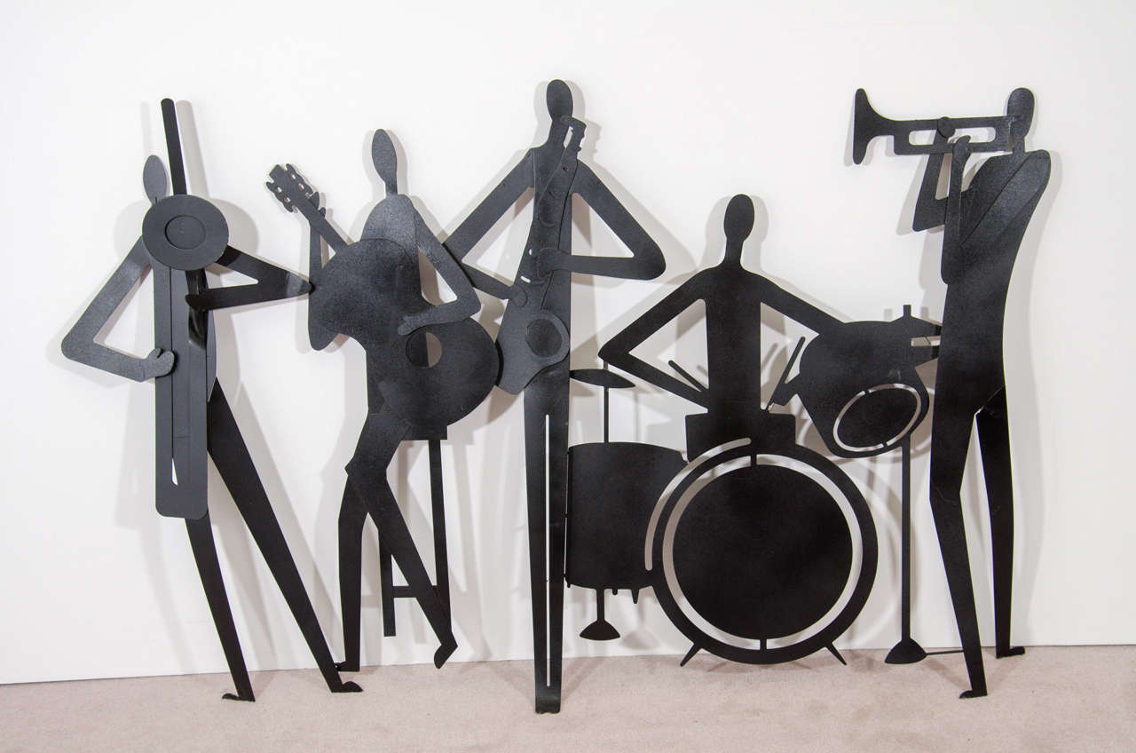 Vintage Jazz Band or Orchestra Wall Sculpture