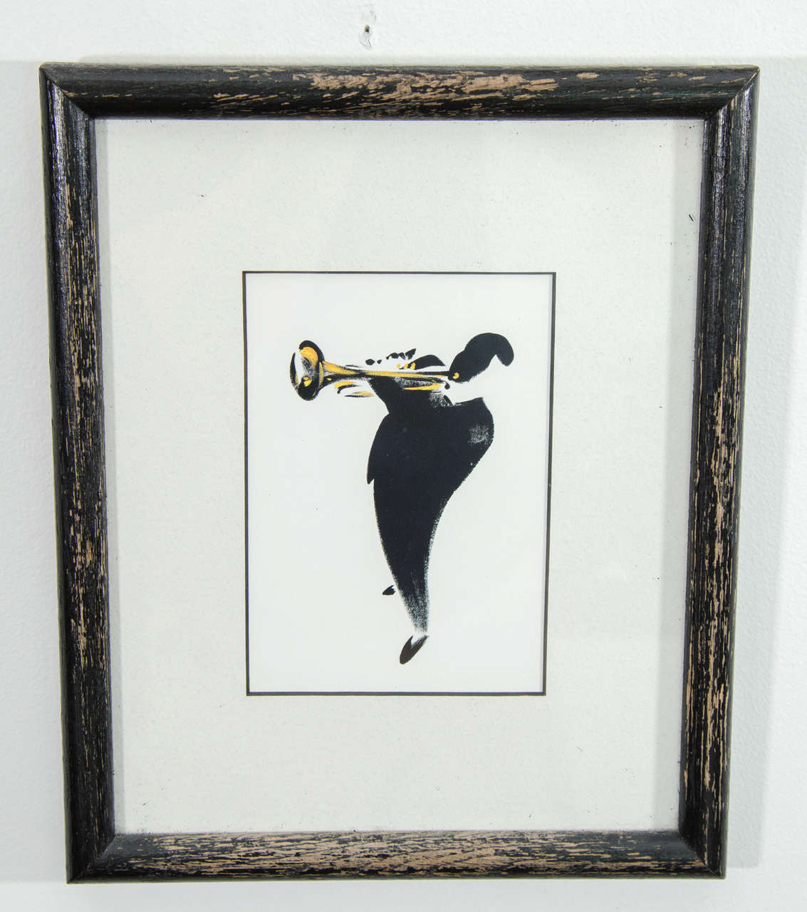 Midcentury Set of Four Framed Jazz Prints at 1stDibs