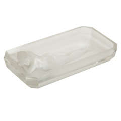 Bathing Nude Czech Glass Dish by Heinrich Hoffman at 1stDibs nude