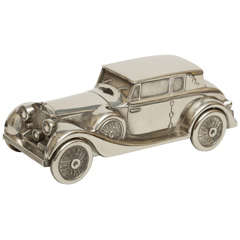 Silver Plate Rolls-Royce Money Box/Piggy Bank