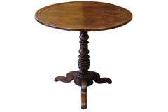 A Louis Philippe Beechwood Tilt Top Table