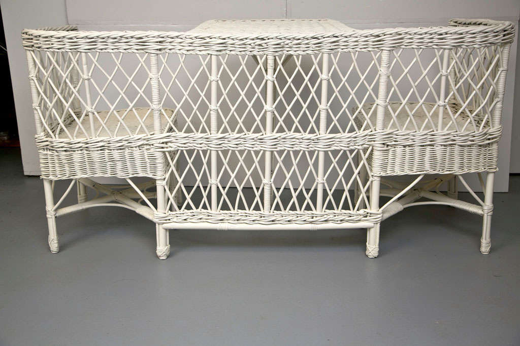 Antique Wicker Breakfast Nook at 1stDibs vintage breakfast nook