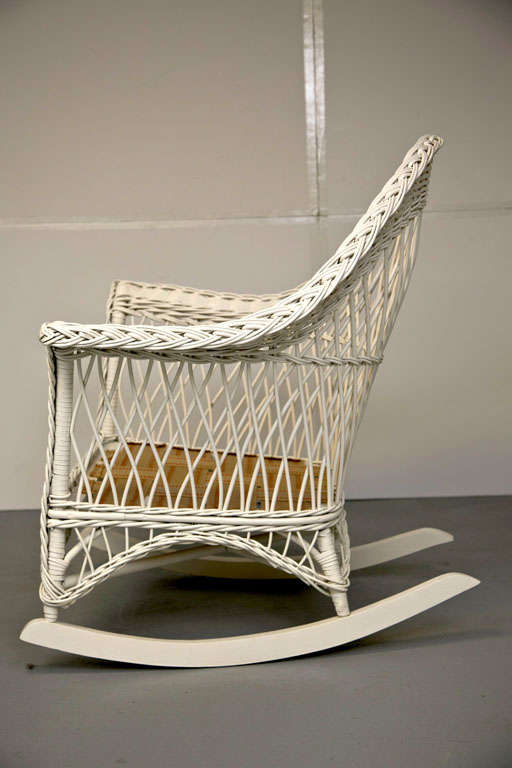 Antique Bar Harbor Wicker Chair and Rocker at 1stDibs antique bar