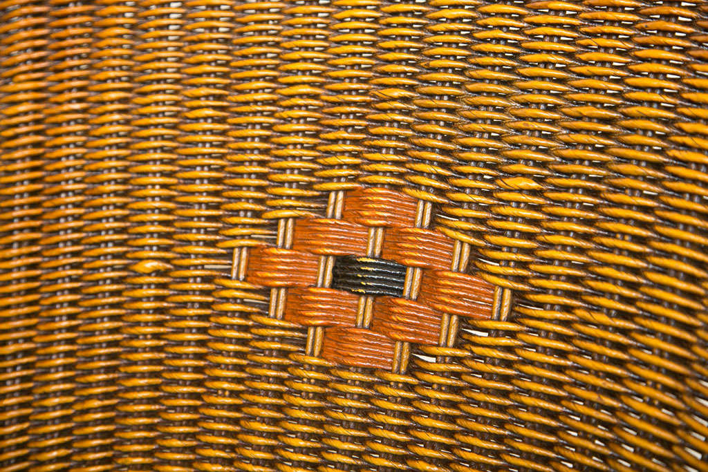Antique Deco Wicker Chairs - Three available 5