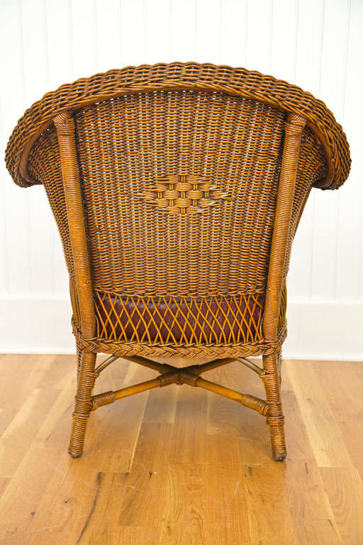 Antique Deco Wicker Chairs - Three available 1