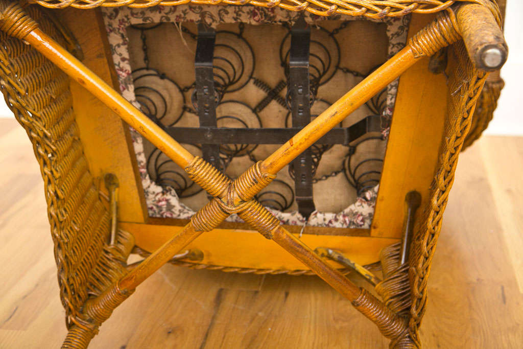 Antique Deco Wicker Chairs - Three available 3