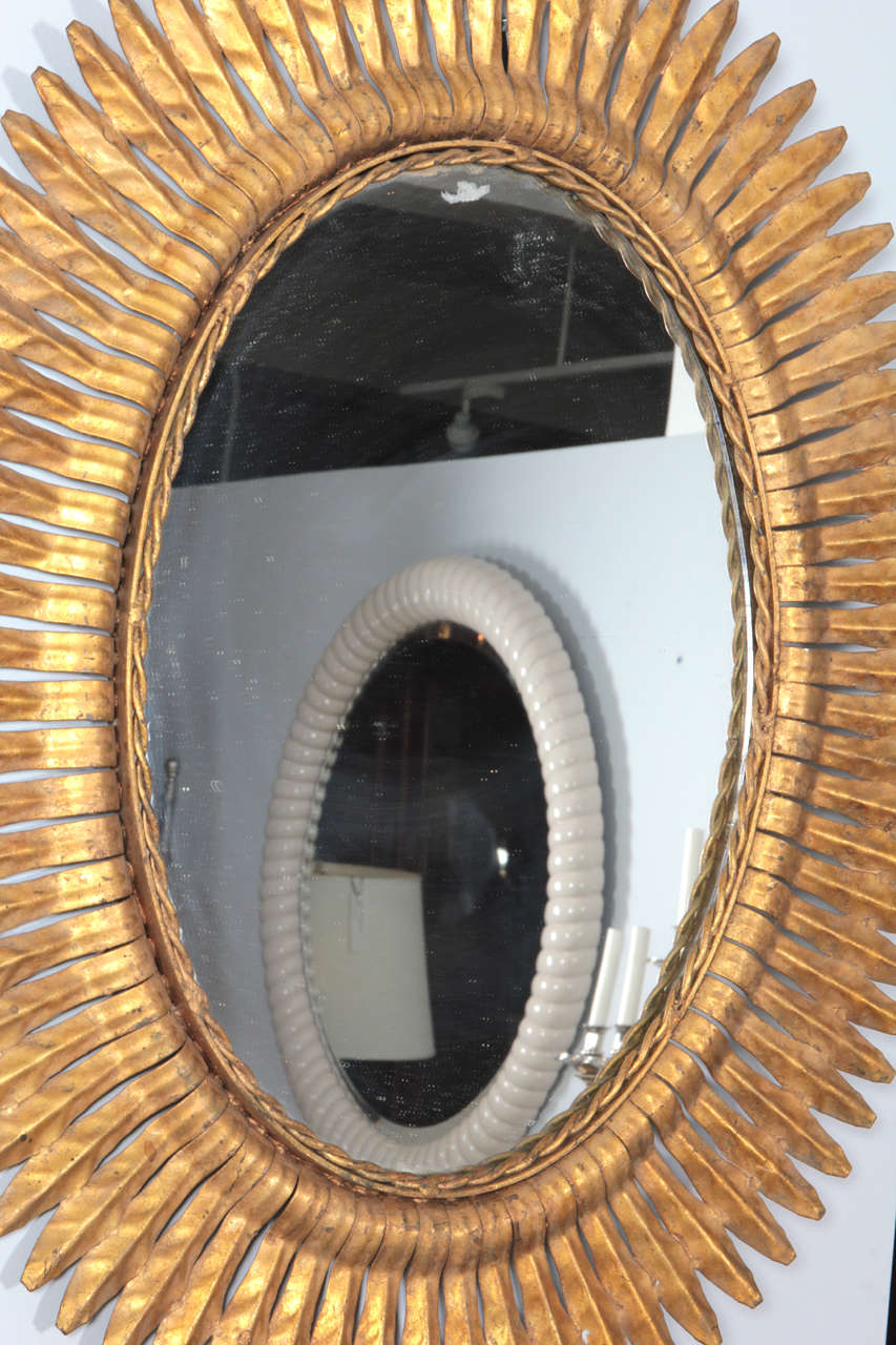 Spanish Oval Sunburst Mirror