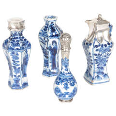 Four Miniature Chinese Export Vases