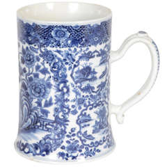 Chinese Export blue and white tankard