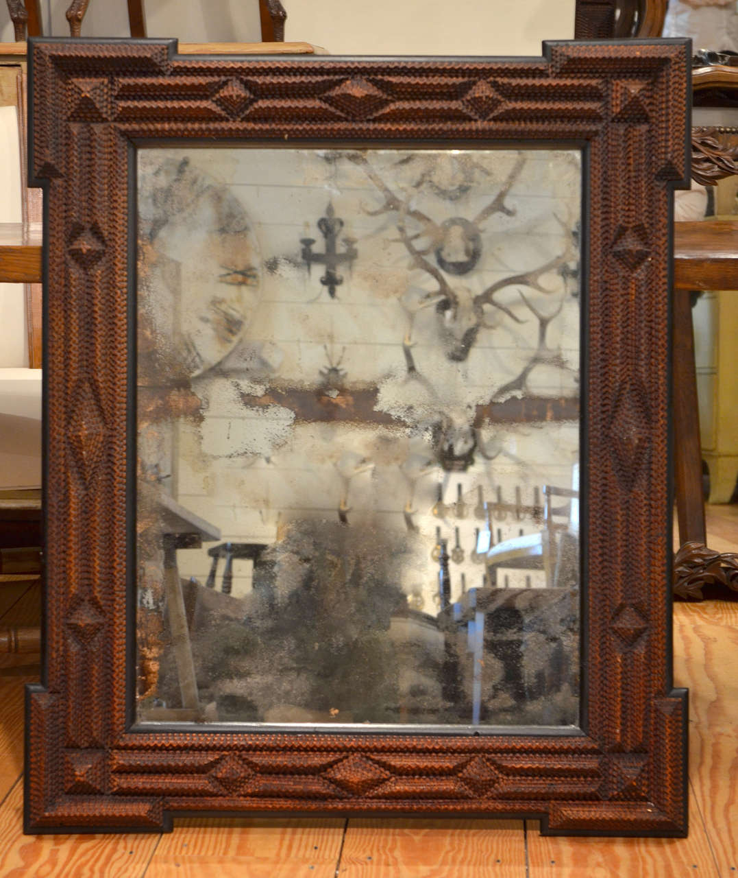Tramp Art Mirror