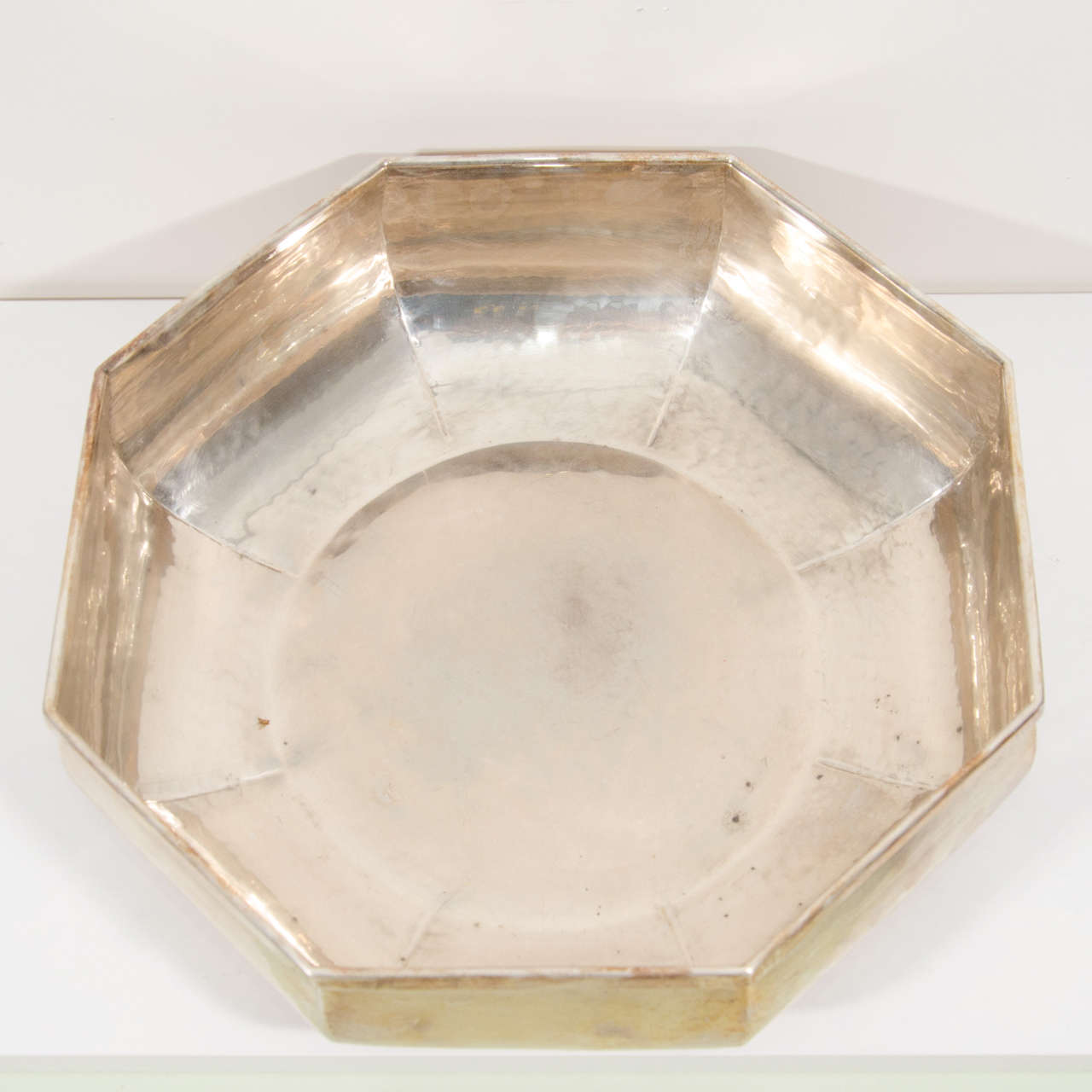 Eight-Sided Silver Plated Serving Dish In Good Condition In New York, NY