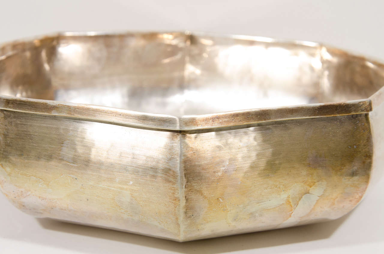 20th Century Eight-Sided Silver Plated Serving Dish