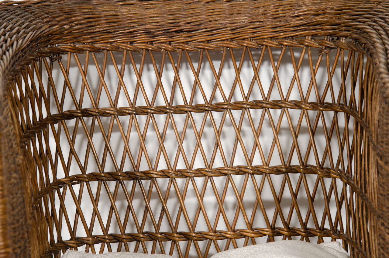 Stickley Wicker Chair In Good Condition In New York, NY